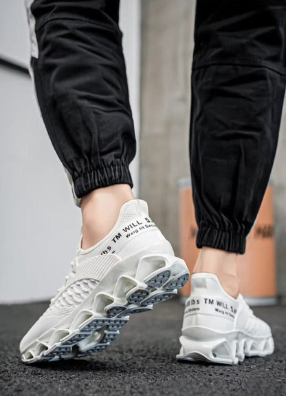 Ashburn - Aeroflex Refined Style Trainers with Comfort – White