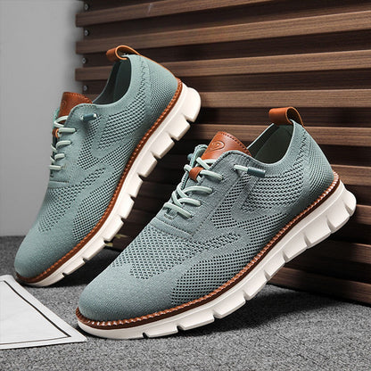 Ashburn - Urban Oxford Breathable Comfort Trainers Limited Edition - Green