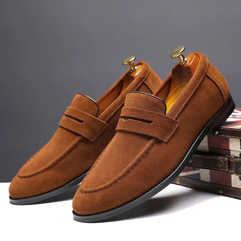 Ashburn - Marlow Suede Dress Shoe Ultra-Elegant & Comfortable – Brown