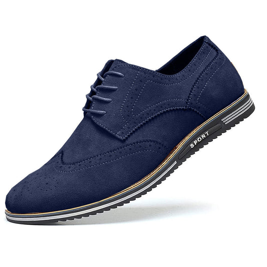 Ashburn - Derby Premium Leather Comfort Shoes for Men – Navy Blue