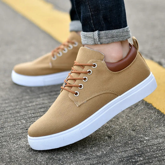 Ashburn - Street Canvas Elegant Everyday Trainer – Khaki