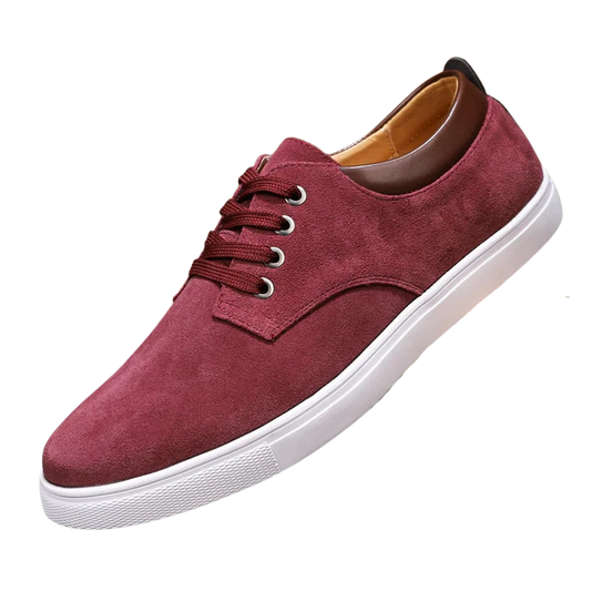 Ashburn - Belmont Casual Comfortable Elegant Trainer for Men – Burgundy