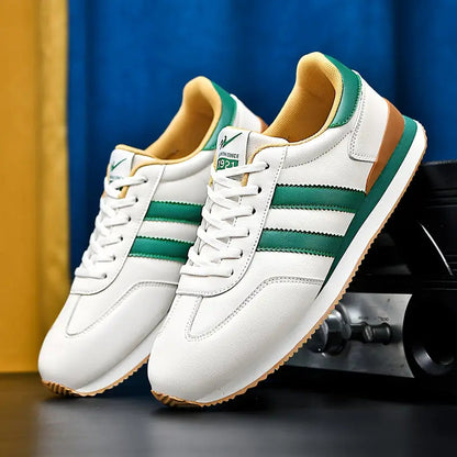 Ashburn - Retro Velocity Premium Smart Casual Trainer – Green