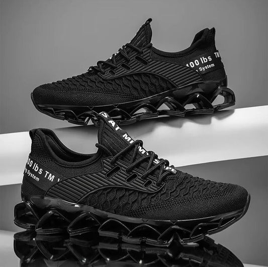 Ashburn - Aeroflex Refined Style Trainers with Comfort – Black
